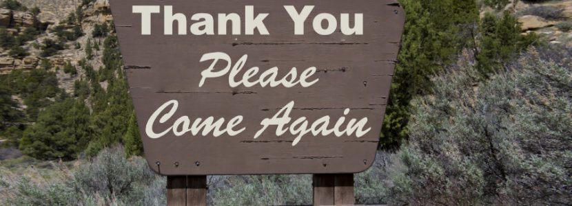 Customer Exit - Thanks and Come Again